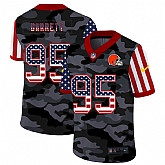 Nike Cleveland Browns 95 Myles Garrett Camo 2020 USA Flag Salute to Service Limited Jersey zhua,baseball caps,new era cap wholesale,wholesale hats